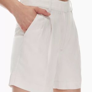 NWT Aritzia Wilfred Effortless Linen 5 Inch Short In Vin Gris